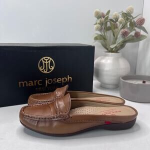 Marc Joseph New York Lawrence Mule Tan Nappa MJ25919-TN Women's 5.5 NWB